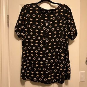 Lularoe Black and Tan Blouse
